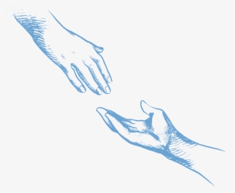 Reaching Hands Icon One Person Holding Another Hand Hd Png Download Kindpng