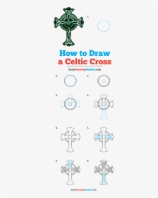 How To Draw Celtic Cross - Step By Step Poppy Drawing, HD Png Download, Free Download