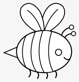Clip Art Free Bumble Download Clip - Cute Bumble Bee Line Drawing, HD Png Download, Free Download