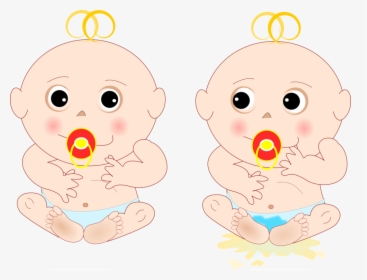 Emotion,infant,art - Imagenes De Gemelos Animados, HD Png Download, Free Download