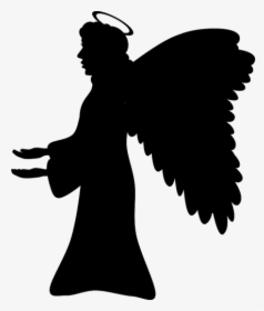 Angel"s Silhouette - Silhouette Angel Clipart, HD Png Download, Free Download