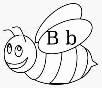 Bumble Bee Outline Svg Clip Arts - Outline Of A Bee, HD Png Download, Free Download