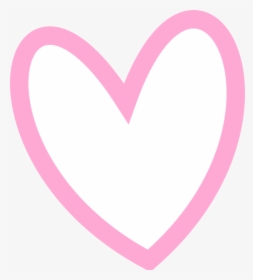 How To Set Use Slant Pink Heart Outline Clipart , Png - Heart Outlined Clip Art, Transparent Png, Free Download