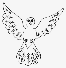 Angel,monochrome,beak - Big Birds Drawing, HD Png Download, Free Download