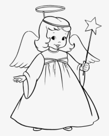 Gingerbread Clipart Angel - Angel Colouring Page, HD Png Download, Free Download