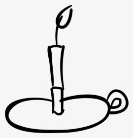 Outline Candles Png - Outline Png Of A Candle, Transparent Png, Free Download