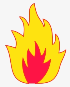 Fire Clipart Simple - Transparent Background Flame Clipart, HD Png Download, Free Download