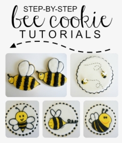 Easy Sugar Bee Cookie Recipe - Bumble Bee Cookie, HD Png Download, Free Download