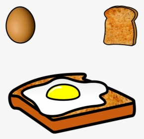 Toast Clipart Square - Egg On Toast Clipart, HD Png Download, Free Download