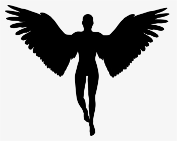 Angel Graphics - Man With Wings Silhouette, HD Png Download, Free Download