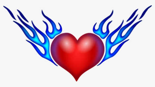 Flame Drawing Combustion Fire Color Cc0 - Draw A Heart On Fire, HD Png Download, Free Download