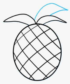 How To Draw Pineapple - Draw Pineapple, HD Png Download, Free Download