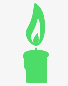 Green Candle Silhouette, HD Png Download, Free Download