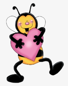 Pin By ‿✿ T E R R I ✿⁀ On ᏰᏋᏋտ ○ Ᏸᘎհհ - Cartoon Honey Bee Love, HD Png Download, Free Download
