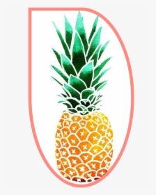 #fruit #pineapple #outline #freetoedit - Cartoon Pineapple, HD Png Download, Free Download