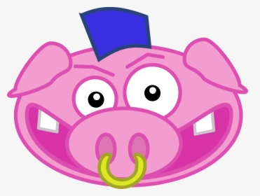 Pig With Ring On His Nose, HD Png Download, Free Download