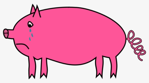 Pig Free To Use Clip Art - Pig Crying Clipart, HD Png Download, Free Download