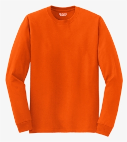 Orange - Long Sleeve T Shirt Template Png, Transparent Png, Free Download