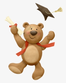 Transparent High School Clip Art - Graduation Bear Cartoon, HD Png Download, Free Download
