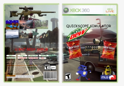 Mlg Quickscope Png - Xbox 360 No Scope, Transparent Png, Free Download