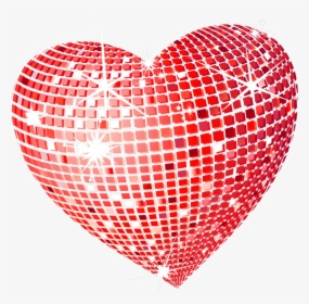 Red Disco Heart Png - Heart Of Gold Clipart, Transparent Png, Free Download