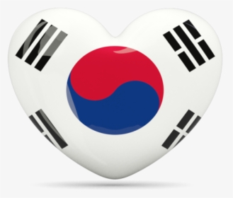 Download Flag Icon Of South Korea At Png Format - South Korea Flag Heart, Transparent Png, Free Download