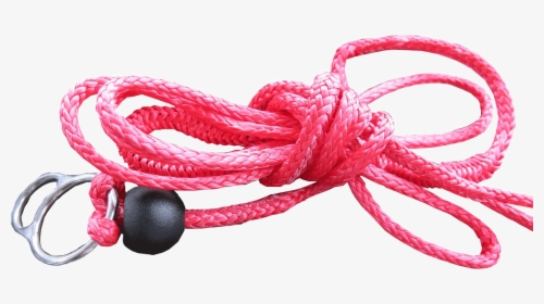 Red Elastic Line Goes Through Chicken Loop - Bead, HD Png Download, Free Download