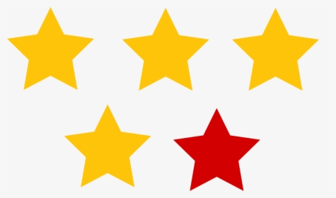 Transparent Red Star Png - Rating Star Png Icon, Png Download, Free Download