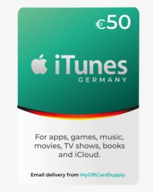 Itunes Gift Card In Germany, HD Png Download, Free Download