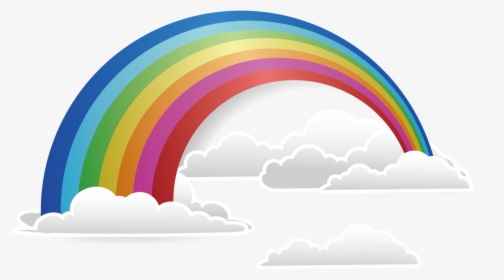 Cloud Rainbow Vector Png, Transparent Png, Free Download
