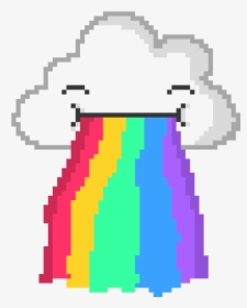 Rainbow Cloud Pixel Art Clipart , Png Download - Pixel Art Rainbow Cloud, Transparent Png, Free Download