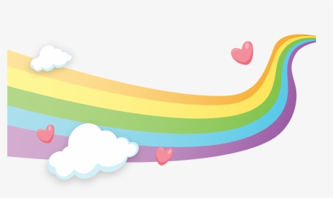 Rainbow Love Raster Computing Graphics Cloud Clipart - Nubes Y Arcoiris Png, Transparent Png, Free Download