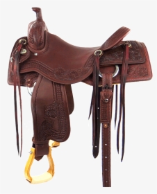 Western Saddle For Ranch, Reining And Cutting Horses - Horse Saddle Png, Transparent Png, Free Download