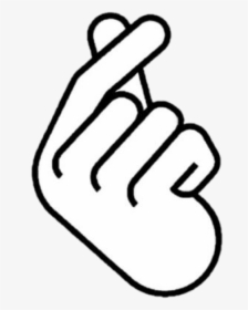 Free Png Download Oppa Sign Png Images Background Png - Finger Heart Clip Art, Transparent Png, Free Download