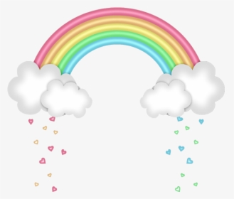 Forest Clipart Rainbow - Cute Pastel Rainbow Clipart, HD Png Download, Free Download