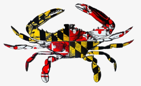 Crab - 3drose - Blue Crab Maryland Flag, HD Png Download, Free Download
