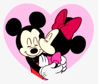 Mick & Minn Pink Heart - Mickey Minnie Mouse Hearts, HD Png Download, Free Download