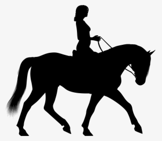 Horse Equestrian Silhouette Clip Art - Horse And Rider Silhouette, HD Png Download, Free Download