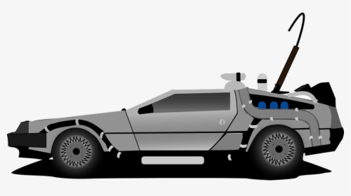Delorean, Car, Time Machine, Back To The Future - Back To The Future Delorean Cartoon, HD Png Download, Free Download