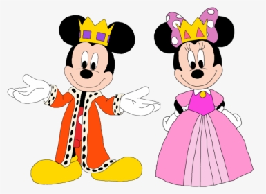Crown Clipart Minnie - Mickey And Minnie Princess, HD Png Download, Free Download