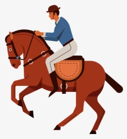 Horse Riding Cartoon, HD Png Download, Free Download