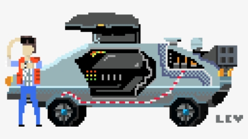 Back To The Future Clipart , Png Download - Back To The Future Pixel Art, Transparent Png, Free Download