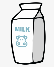 Full Cream Milk Cartoon - Transparent Background Milk Carton Clipart, HD Png Download, Free Download