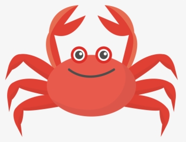 Crab Colorful Run Euclidean Vector Illustration - Cartoon Crab Png, Transparent Png, Free Download