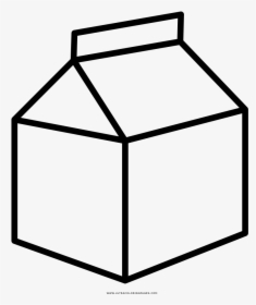Milk Carton Coloring Page Clipart , Png Download - Milk Carton Outline Transparent Background, Png Download, Free Download