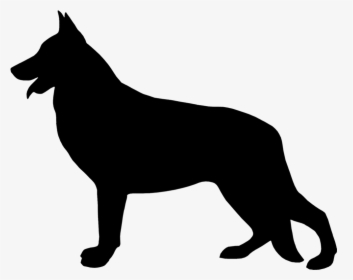 Tell A Friend - Silhouette German Shepherd Clipart, HD Png Download, Free Download