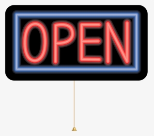 Neon Open Sign Clipart, HD Png Download, Free Download