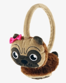 Pug Earmuffs For Kids Clip Arts - Stuffed Toy, HD Png Download, Free Download