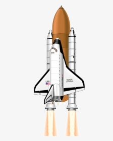 Spaceship Clipart Missile Launch - Challenger Space Shuttle Png, Transparent Png, Free Download