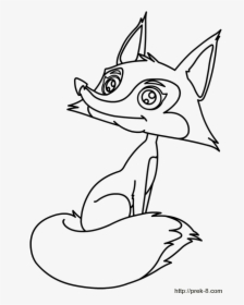 Cute Fox Colouring Pages - Coloring Book, HD Png Download, Free Download